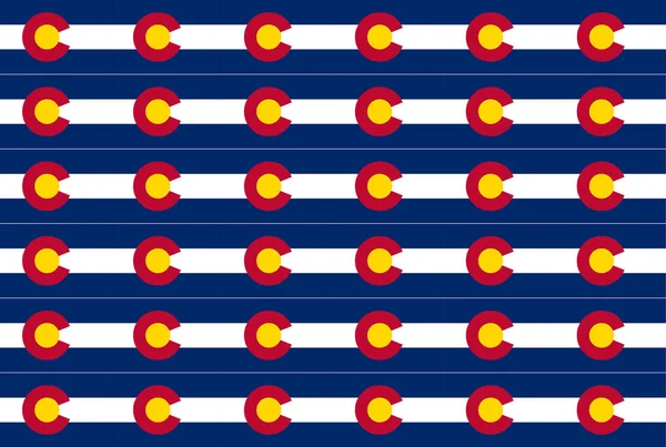 Drapeau de l'État du Colorado Contexte — Image vectorielle