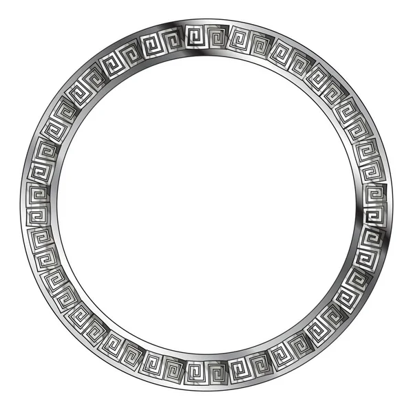 Zilveren circulaire Celt patroon — Stockvector