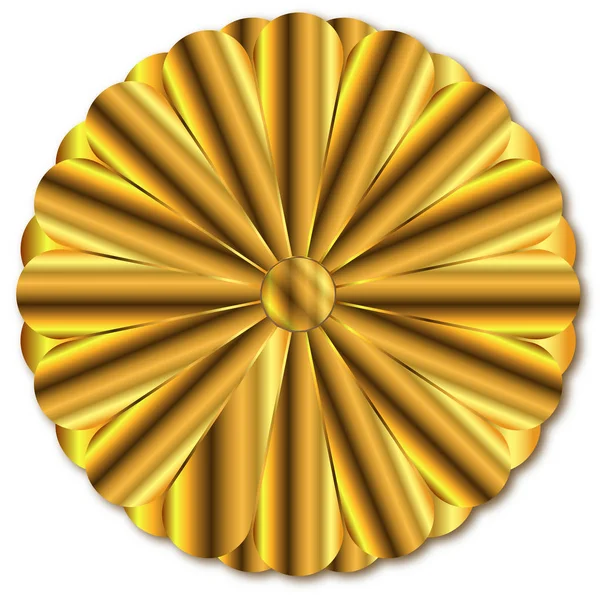 Selo Imperial de Ouro do Japão — Vetor de Stock