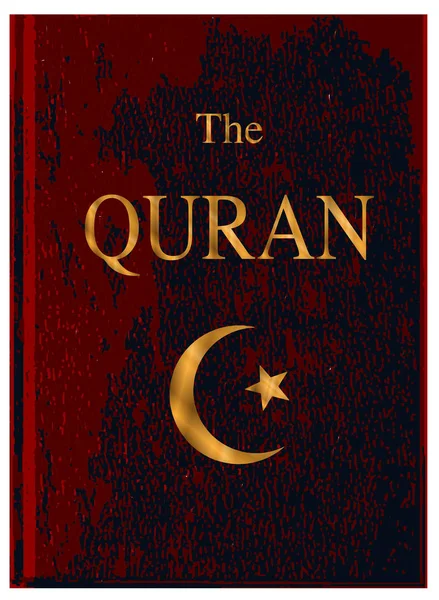 Rotgebundener Quran — Stockvektor