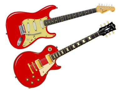 Kırmızı Elecric gitar