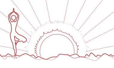 soyut yoga arka plan