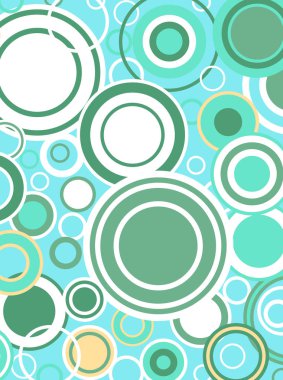 Retro renkli daireler