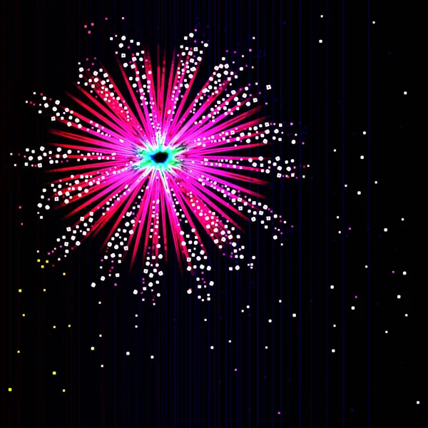 Abstract Firework Rocket Explosion — Stock Photo, Image