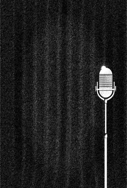 Dark Curtain Karaoke Backdrop — Stock Photo, Image