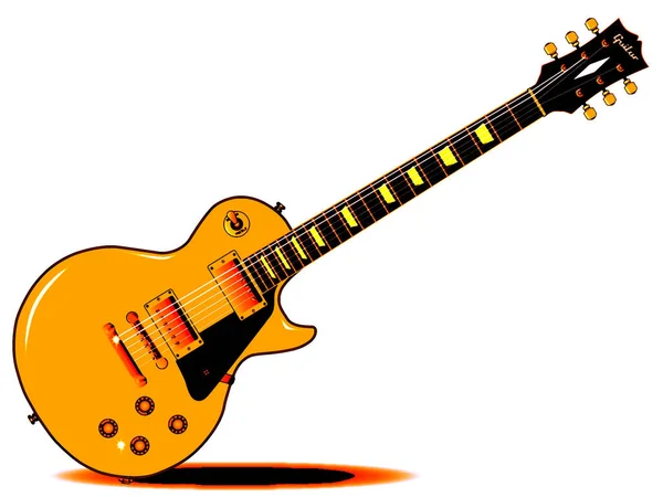 LP kytara ilustrace — Stock fotografie