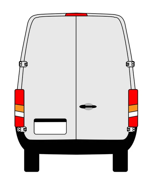 Petites portes arrière Van — Image vectorielle