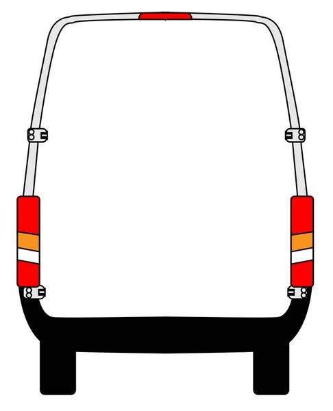 Espace de copie arrière Van — Image vectorielle