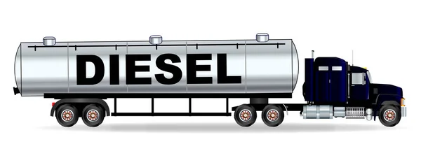 Diesel caminhão petroleiro —  Vetores de Stock