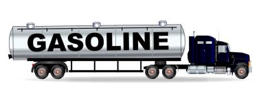 Benzin tankeri kamyon