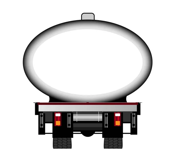 Fuel Tanker Copy Space — Stock Vector