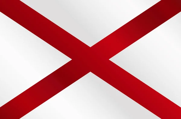 Brillo de bandera de Alabama Sate — Vector de stock