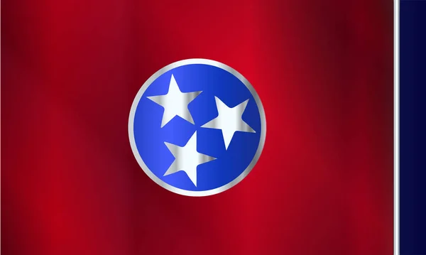 Vlag van Tennessee glans — Stockvector