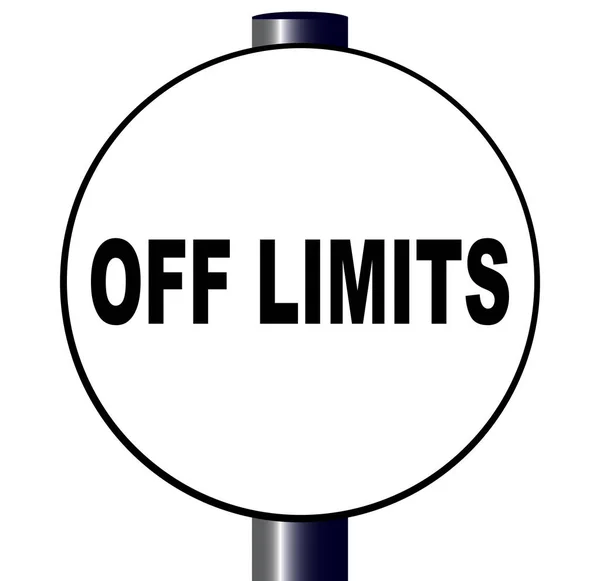 Off Limits Sign — Stock Vector