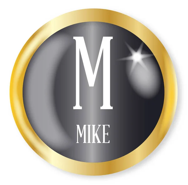 M για τον Mike — Διανυσματικό Αρχείο