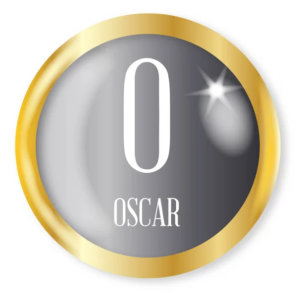 O For Oscar — Stock Vector