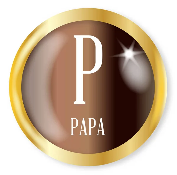 P för Papa — Stock vektor