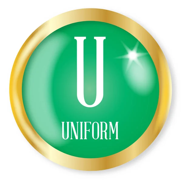 U para uniforme — Vector de stock