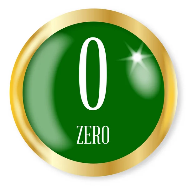 0 For Zero — Stock Vector