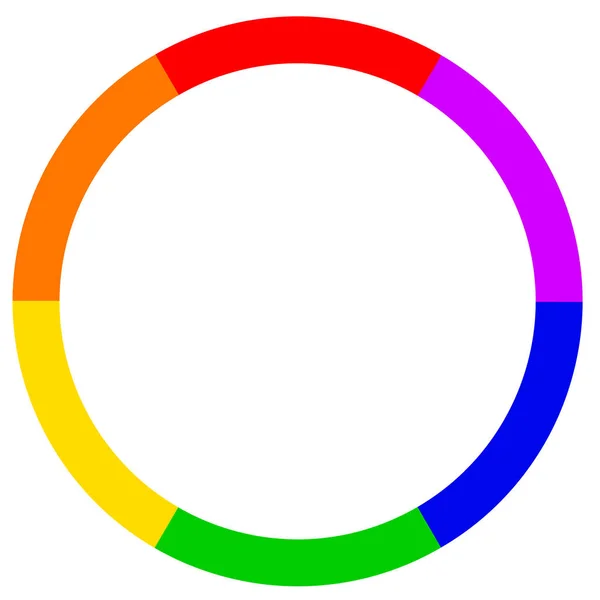 Cerchio arcobaleno LGBT — Vettoriale Stock