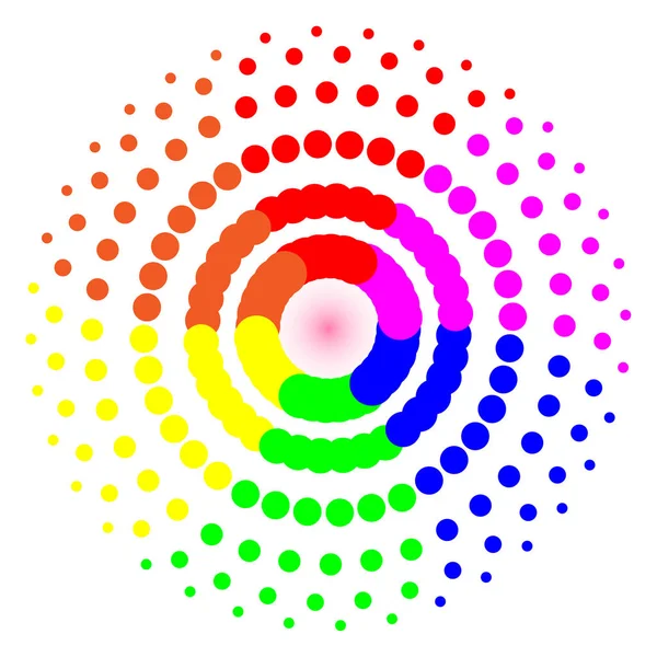Circular LGBT Pattern — Stock Vector