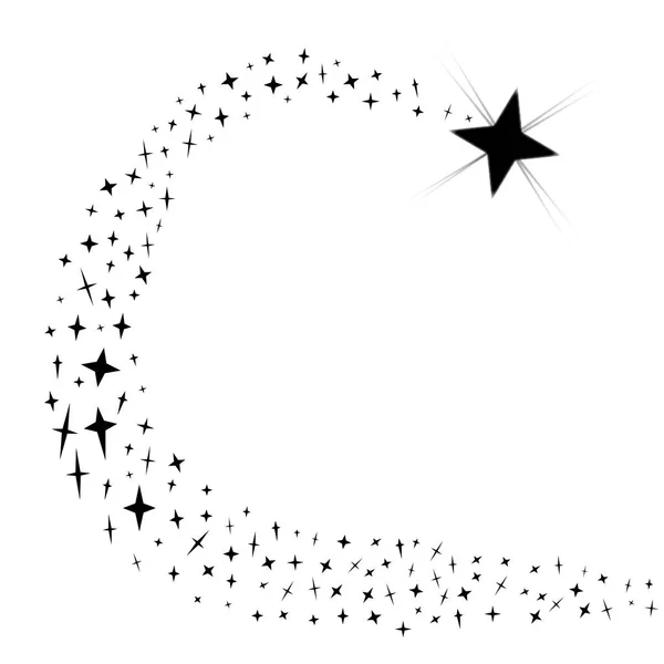 Cluster d'étoiles filantes — Image vectorielle