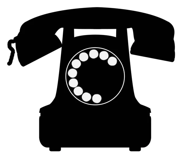Traditional Telephone Icon — Stock Vector