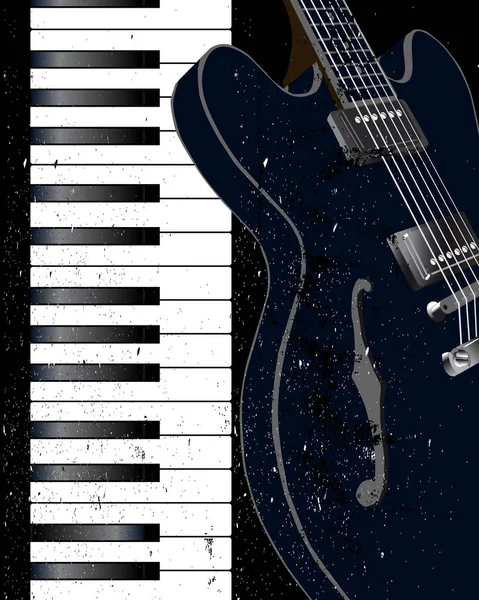 Fondo del instrumento de jazz — Vector de stock