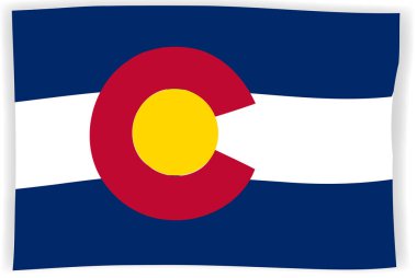 Colorado Devlet bayrağı sallayarak