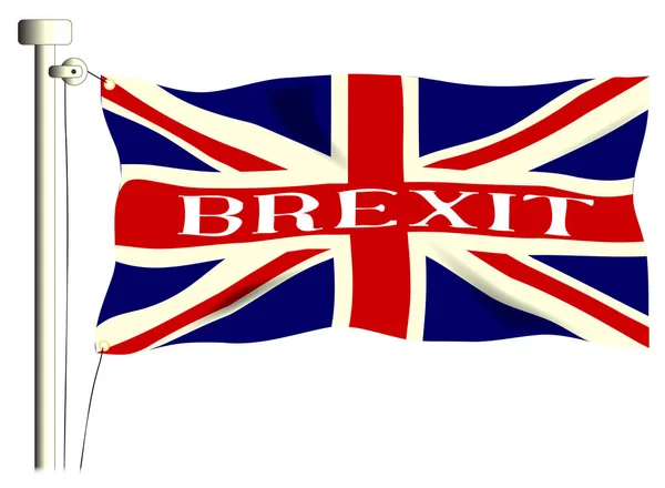 Union Jack Brexit Drapeau — Image vectorielle