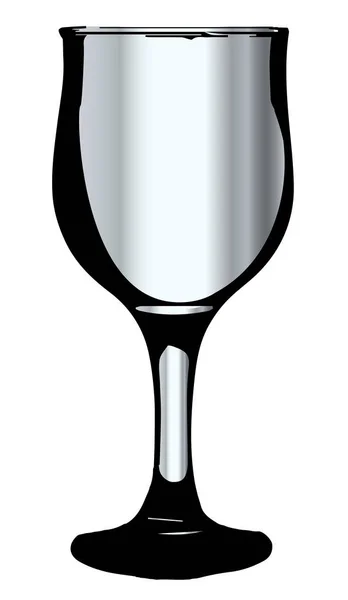 Verre à vin vide — Image vectorielle