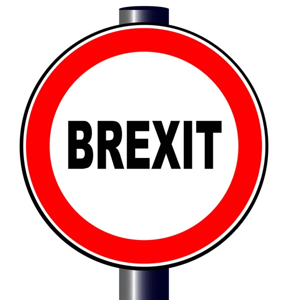 Panneau de circulation Brexit — Image vectorielle
