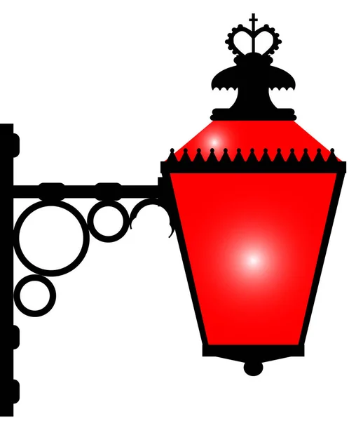 Красный свет борделя — стоковый вектор