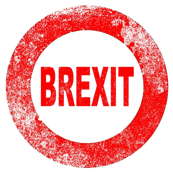 Timbre en caoutchouc BREXIT — Image vectorielle