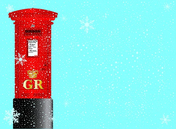 Χριστούγεννα ταχυδρομική θυρίδα — Διανυσματικό Αρχείο