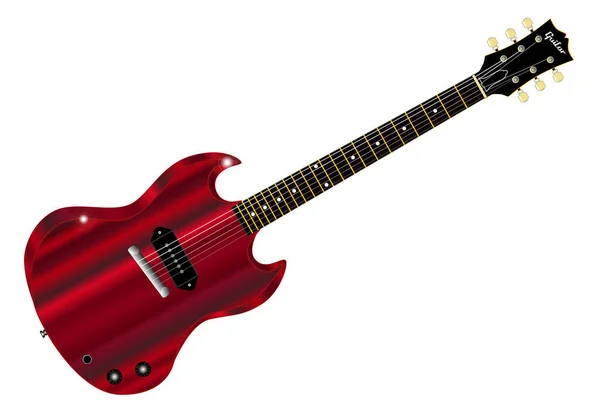 Guitarra elétrica básica — Vetor de Stock