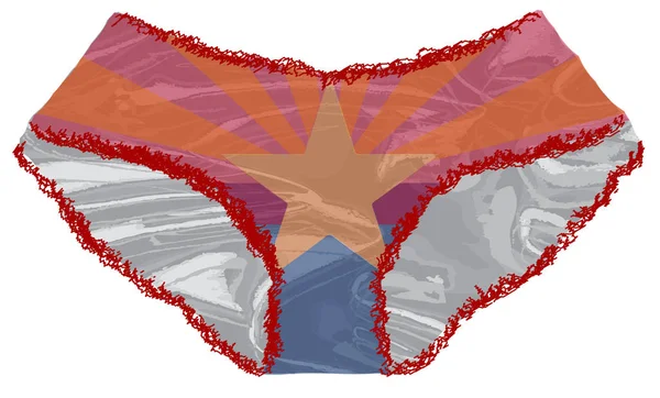 Bragas Bandera de Arizona — Vector de stock