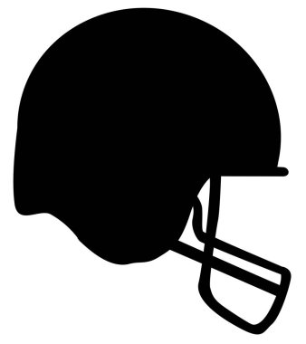 Futbol kask siluet