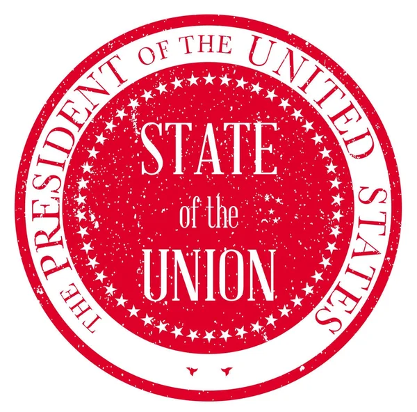 State of the Union Stamp — Stock Vector