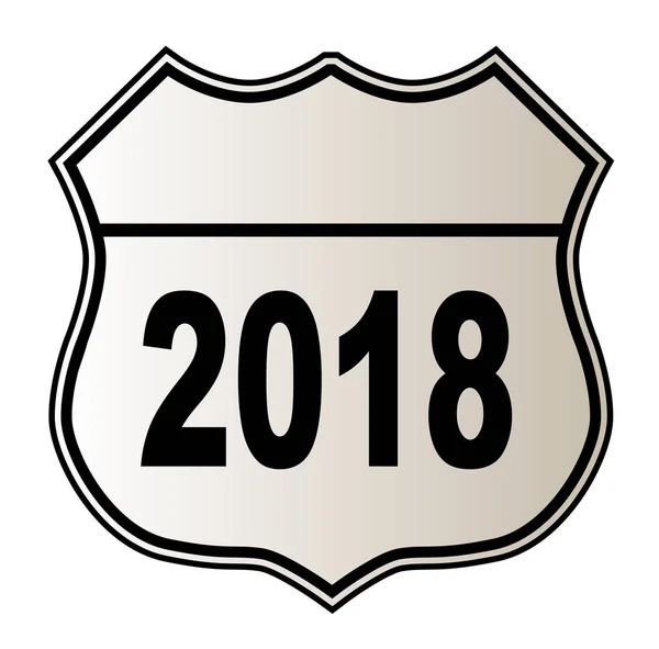 2018 highway teken — Stockvector