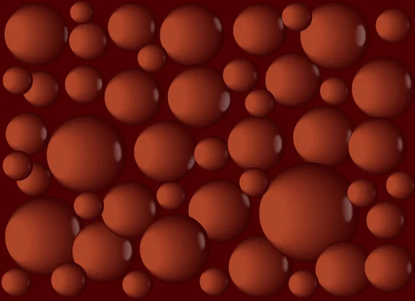 Boules de chocolat au lait rond — Image vectorielle