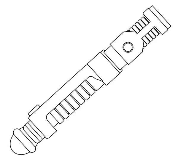 Эскиз светлого меча — стоковый вектор
