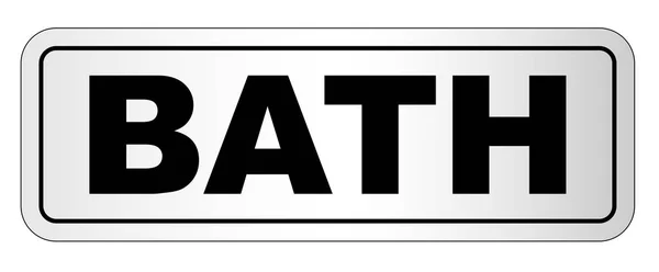 Bath City tabela — Stok Vektör