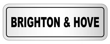 Brighton ve Hove şehir tabela