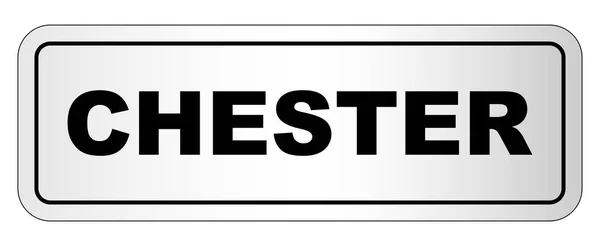 Tabliczce znamionowej Chester City — Wektor stockowy