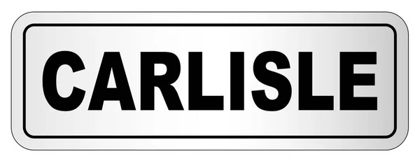Plaque signalétique de Carlisle City — Image vectorielle