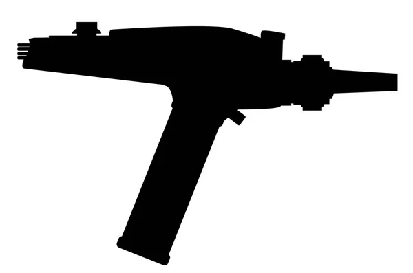 光線銃のシルエット — ストックベクタ