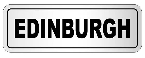 Edinburgh şehir tabela — Stok Vektör