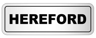 Hereford şehir tabela