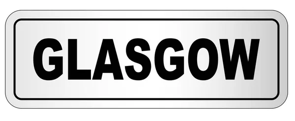 Glasgower Ortsschild — Stockvektor